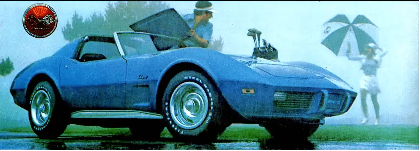1975 Corvette GM advertisement showcasing the iconic design and features of the 1975 Corvette model