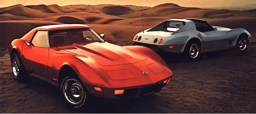 1976 Corvette GM advertisement showcasing the iconic design and features of the 1976 Corvette model