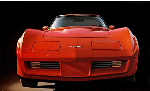 1980 Corvette GM advertisement showcasing the iconic design and features of the 1980 Corvette model