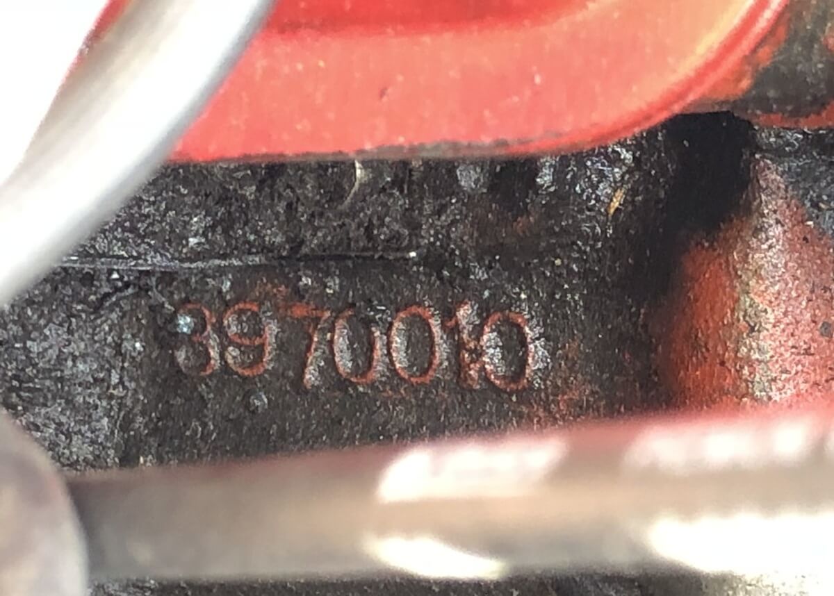 Chevrolet block casting number
