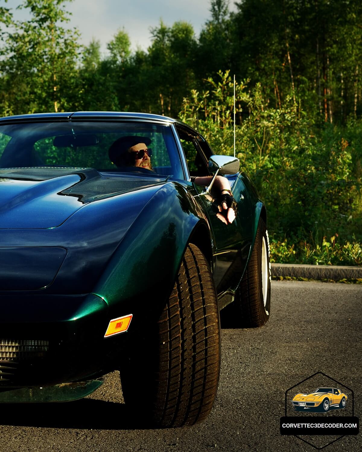 Sitting behind the wheel of my all-original 1976 Corvette C3 Stingray